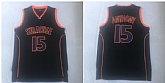 Syracuse University 15 Carmelo Anthony Black Basketball College Jersey,baseball caps,new era cap wholesale,wholesale hats